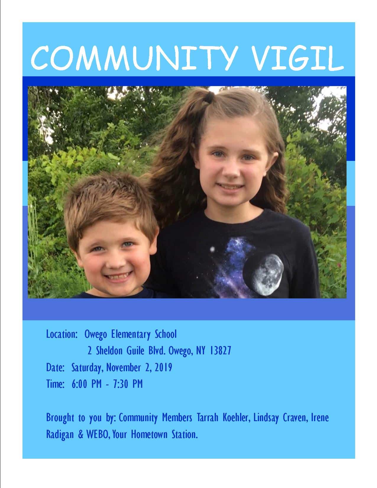 Community Vigil Planned for Zachary and Trinity Allen