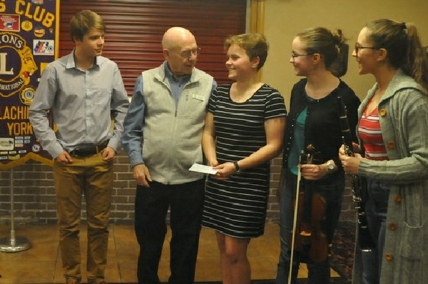 Students Share ‘American Music Abroad’ with Apalachin Lions Club