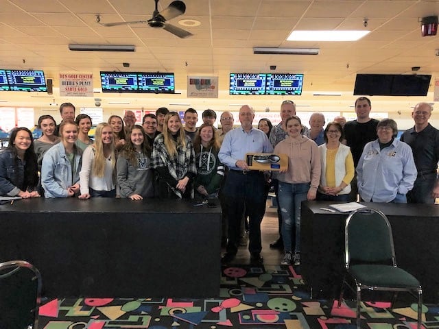 Athens Rotary Club Wins Annual ‘The Battle for the Shoe’ Bowling Trophy