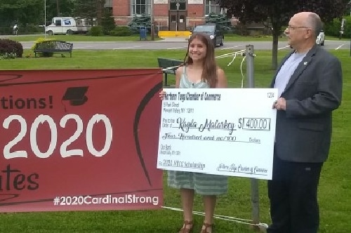 Newark Valley High School Senior Receives Northern Tioga Chamber Scholarship