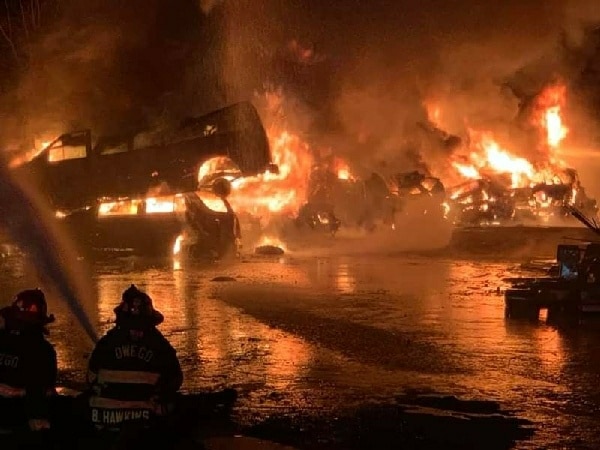 Owego Fire Thanks Mutual Aid Responders for Fighting Massive Fire at Weitsman