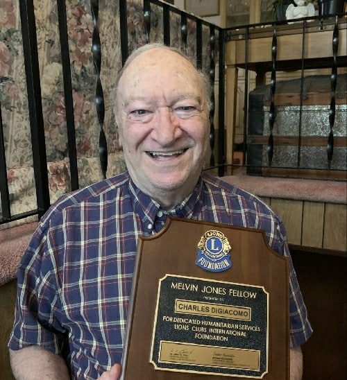 Apalachin Lion Charles DiGiacomo Gets Prestigious Award for Varied Service