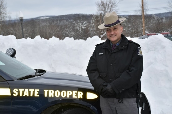 Trooper who rescued snow-stranded driver on Owego road gets Red Cross Hero Award