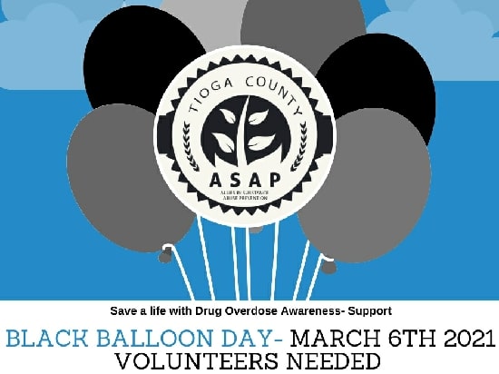 ‘Black Balloon Day’: Hang a balloon in home or office to remember lives lost to overdose