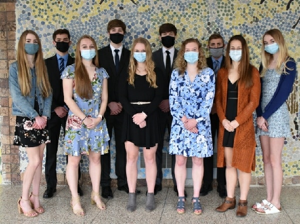 Athens Area High School announces its Top Ten to be honored at May banquet