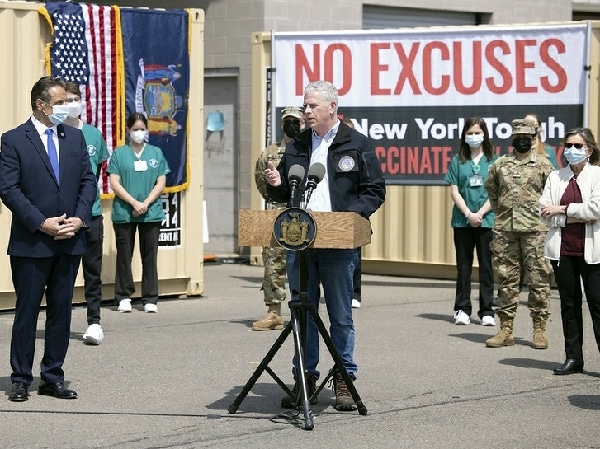 Gov. Cuomo visits Johnson City: Walk ins welcome at all state mass vaccination sites