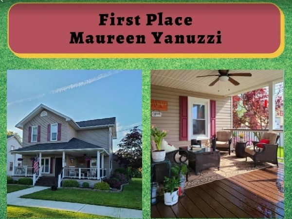 Maureen Yanuzzi named 1st place winner in Sayre Front Porch Project contest