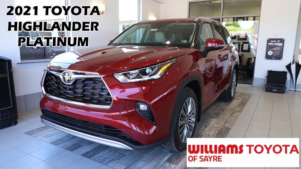2021 Toyota Highlander Platinum at Williams Toyota