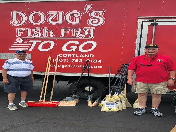 Brooms and fish sandwiches raise money for Apalachin Lions’ many community projects