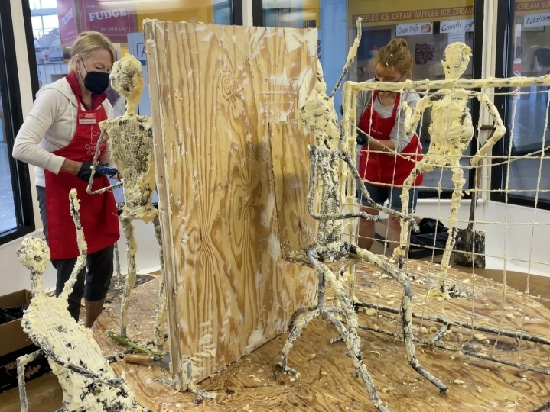 New York State Fair’s 800-lb. butter sculpture dismantled and recycled into energy