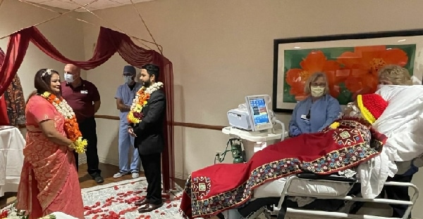 Dying father gets to see daughter married in Guthrie Packer ceremony