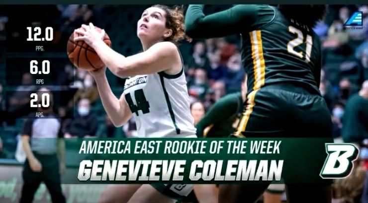 Owego grad Coleman two-time winner of America East basketball rookie award