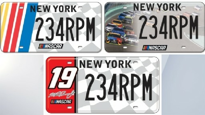 Drive Route 17 in Southern Tier like it’s NASCAR with a customized license plate