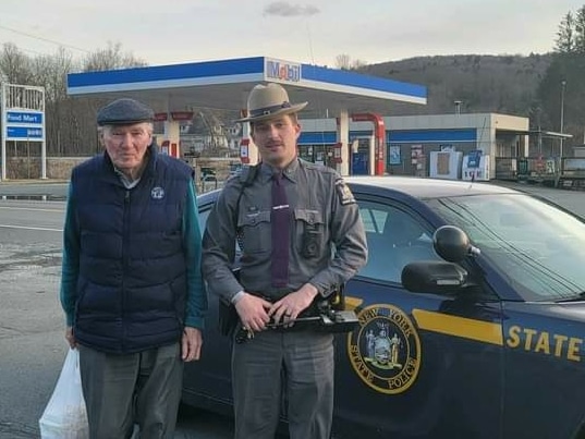 NYS Trooper rescues elderly man left behind by family at Broome County rest area