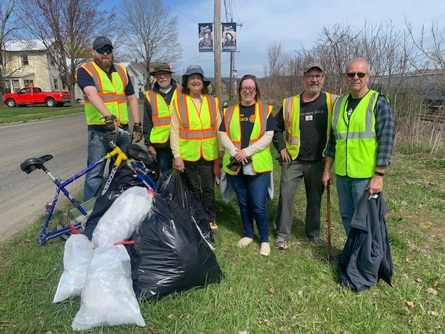 Sayre Rotary Club joins Sayre’s Adopt-A-Highway program as service project