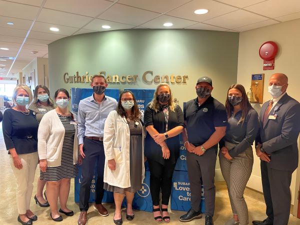 Feeling the Love. Williams Subaru of Sayre Donates Blankets for Cancer Patients