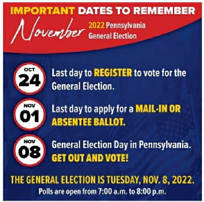 Bradford Rep. Pickett reminds PA voters of upcoming dates for November election