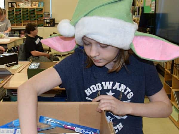 Vestal’s Tioga Hills school gives community personal care supplies and gifts