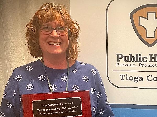 Tioga Public Health: Schumacher honored as employee of 4th quarter