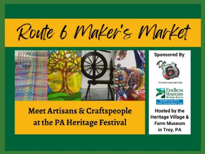 PA Route 6 ‘Maker’s Market’ comes to PA Heritage Festival this September