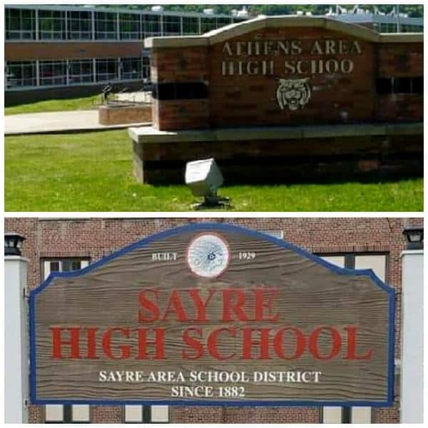 What’s the status of study on merger of Athens and Sayre school districts?
