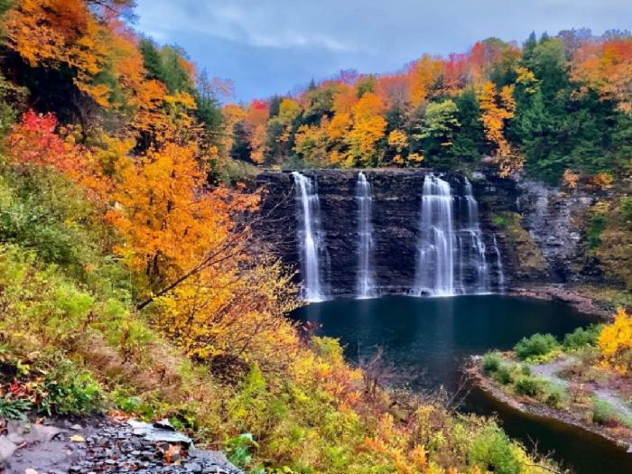 Colorful fall foliage slowly emerging in Southern Tier and Central New York