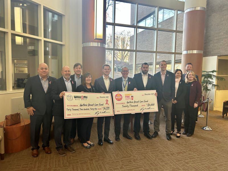Dandy, Williams Auto Group donate over $50,000 to Guthrie Breast Care Fund