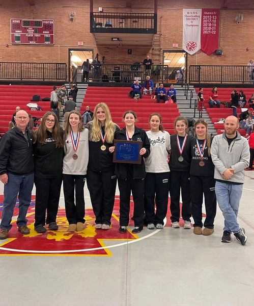 Athens girls wrestling squad wins first-ever District 4 championship