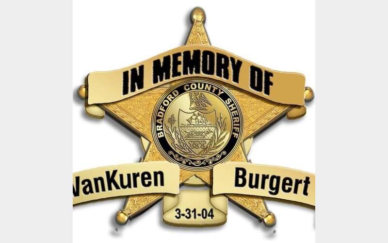 Local police officers taking part in Police Unity Tour