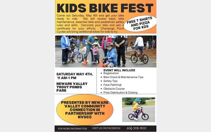 Newark Valley Community Connection hosting Kids Bike Fest on Saturday