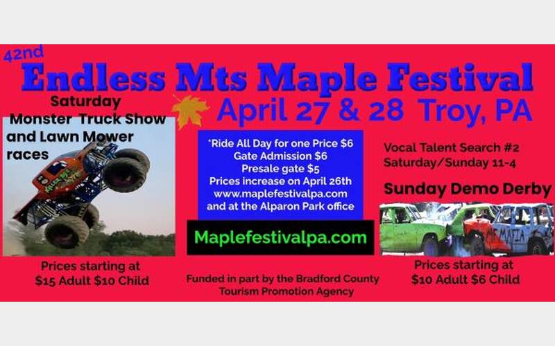 Endless Mountains Maple Festival set for this weekend