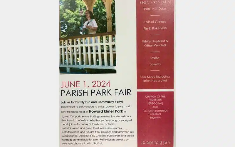 Parish Park Fair set for Saturday in Sayre