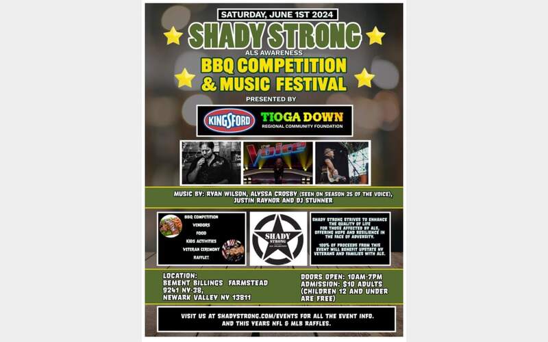 Shady Strong BBQ Competition and Music Festival set for Saturday