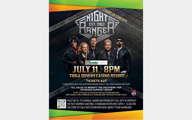 Tickets still available for Night Ranger benefit concert at Tioga Downs