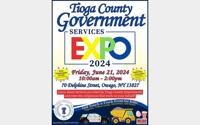 Tioga County Legislature to host Tioga County Government Services Expo