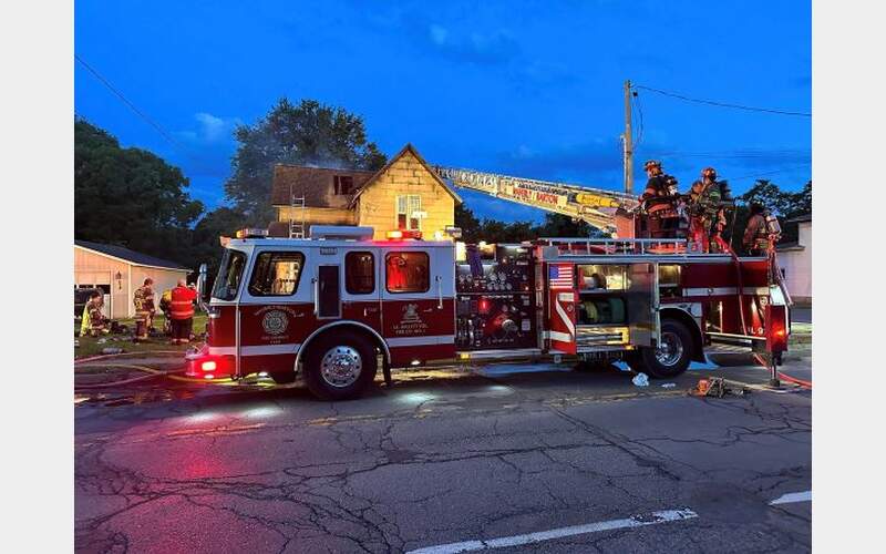 Firefighters battle blaze in Waverly