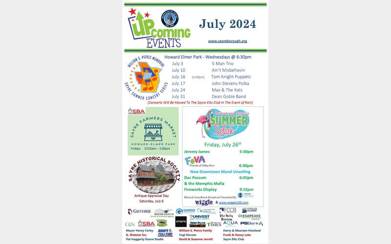 Sayre to host second Downtown Summer Splash Party next Friday