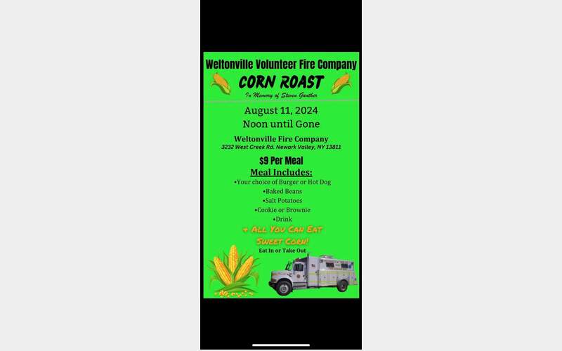 Weltonville Fire Company hosting Corn Roast in memory of former chief