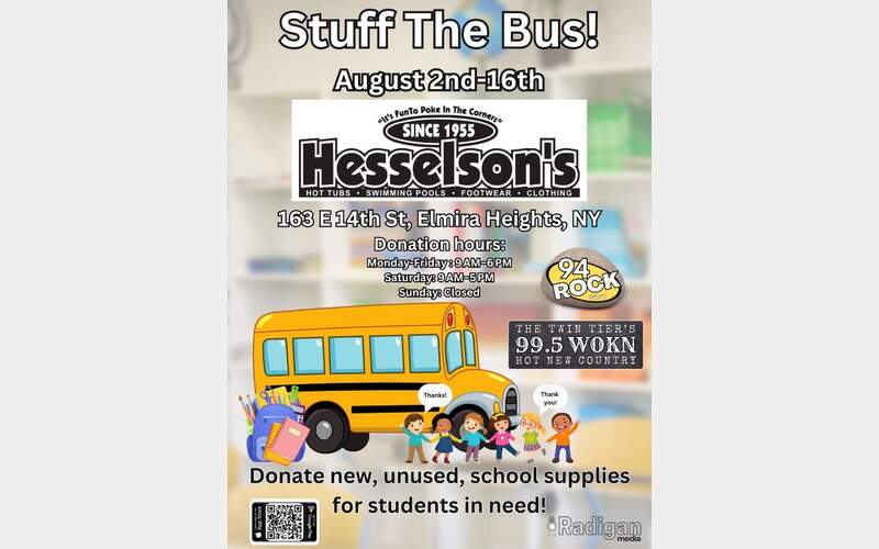 94 Rock, WOKN teaming up with Hesselson’s for Stuff the Bus campaign