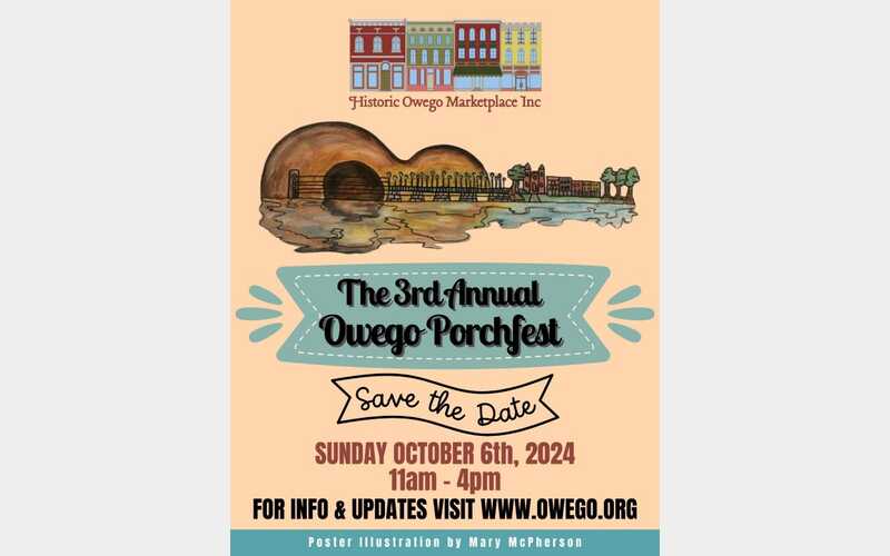 Owego Porchfest set for Oct. 6