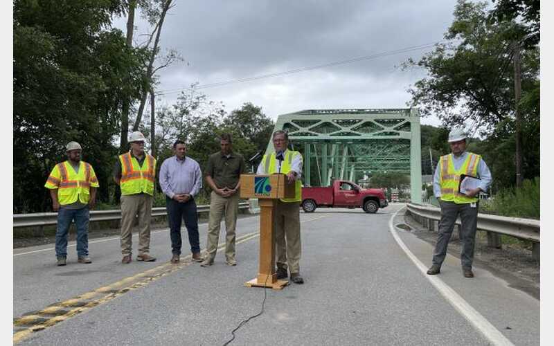 Route 6 bridge in Troy damaged by oversized load in June is back open