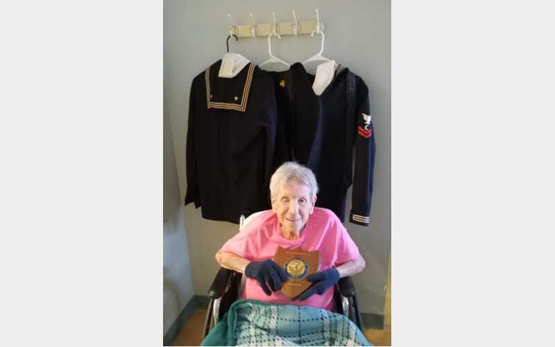 Local resident donates late husband’s Navy uniforms to Sampson Naval Training Center
