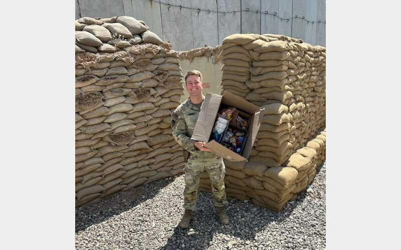 Towanda Student Council sends care package to Towanda grad serving overseas