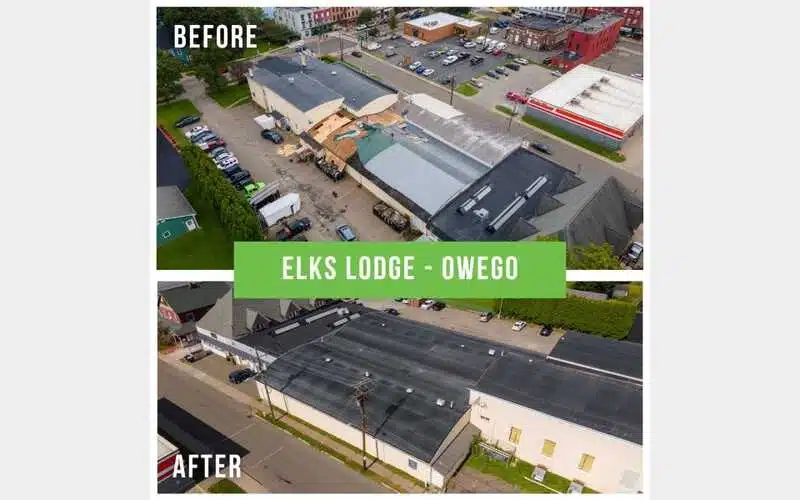 Team Tioga: Roof installation complete at Owego Elks
