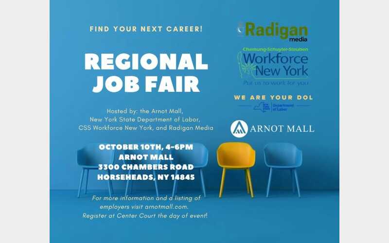 Arnot Mall Regional Job Fair set for Thursday