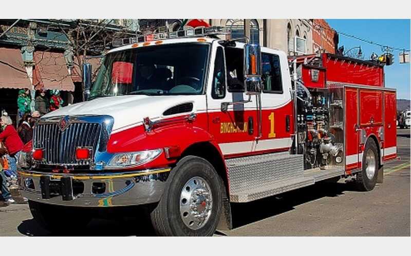 Garage destroyed in Binghamton fire