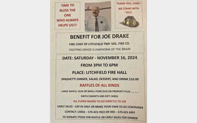 Benefit for Litchfield Fire Chief fighting cancer set for Saturday