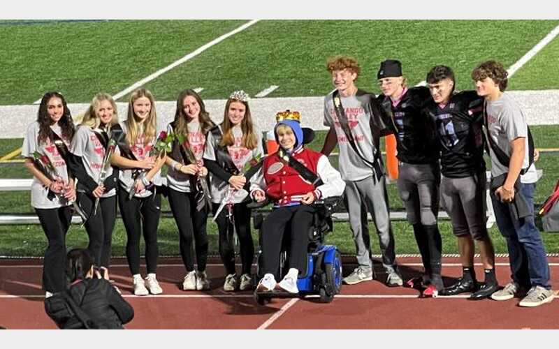 Chenango Valley High School honors AJ Presto during Homecoming game