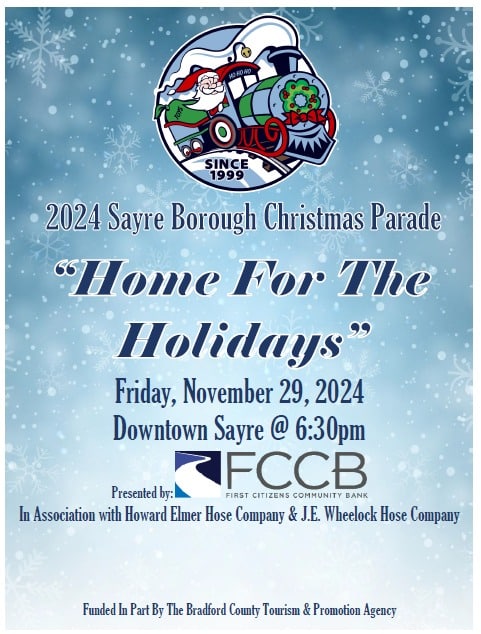 Sayre Borough Christmas Parade set for Friday night