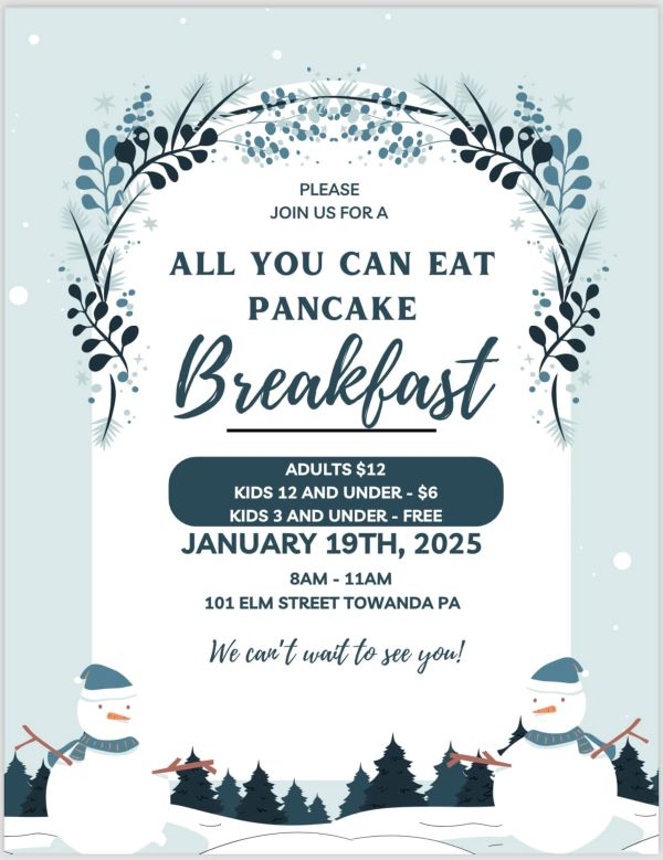 Towanda Fire Department holding pancake breakfast on Jan. 19